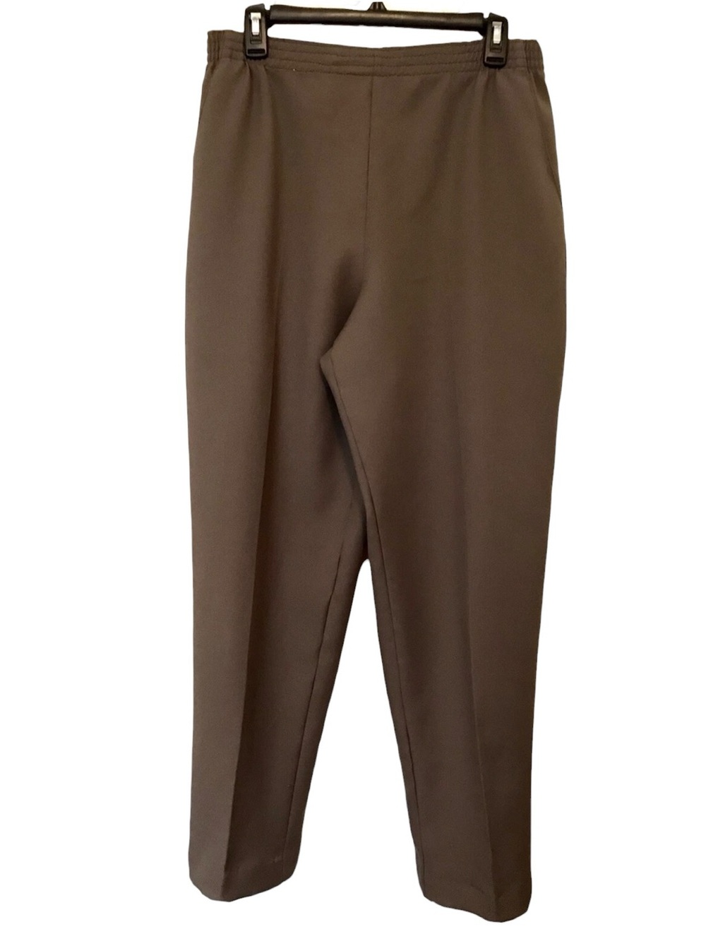 DonnKenny Classics Womens Vintage 1990’s Size 14 Taupe Elastic Waist Dress Pants